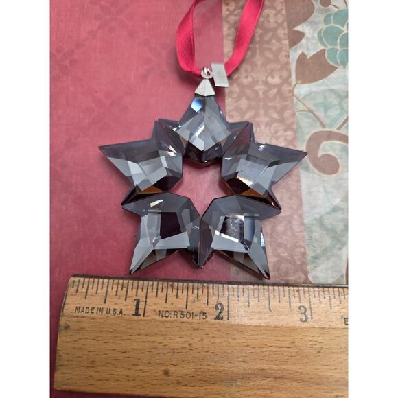 SWAROVSKI 2019 Small Red Christmas Ornament 5524180 Box Reads 2018 - Picture 7 of 7